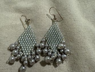 Hand made beaded earrings