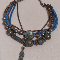 LOT'S BOHEMIAN MULTICOLOR CHARM BRACELET 💙 ($10 EACH!! )