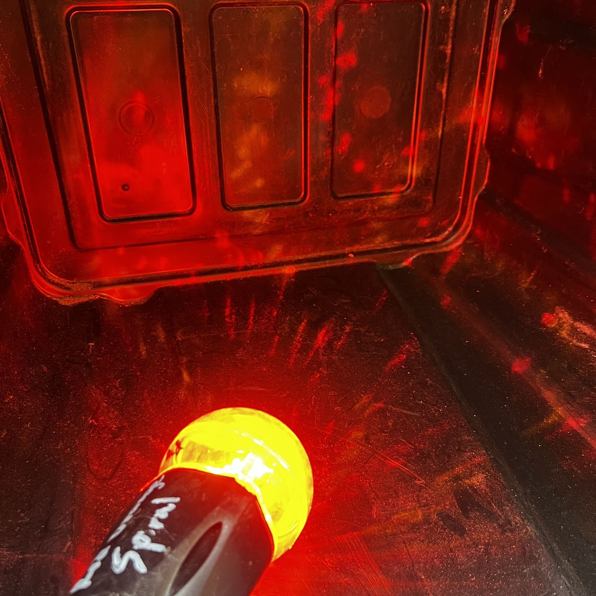 Red Orange Moving Yard Lights Halloween Christmas Decor- $20 Each 