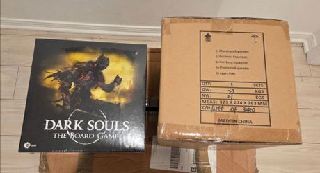 Dark Souls OOP Board Game + RARE Kickstarter Expansions & Coin | Brand New / Sealed