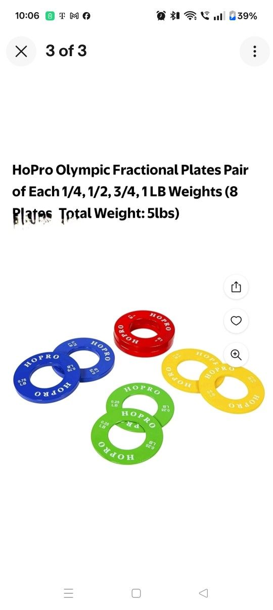 Hopro Micro weigh 1lb 0.5lb 