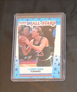 Larry Bird 1989 All-Stars card in a hard protective case. $5