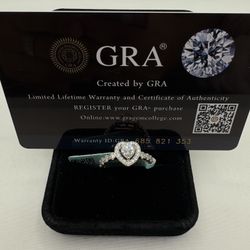 925 Silver Ring With Moissanite 