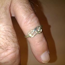 Sterling Silver Love Is Forever Ring. Size 6.5.