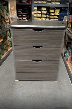 3 drawer nightstand grey Kathy