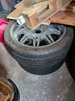 Universal 20" chrome wheels and tires