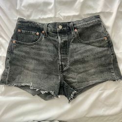 Levis 501 Black Shorts
