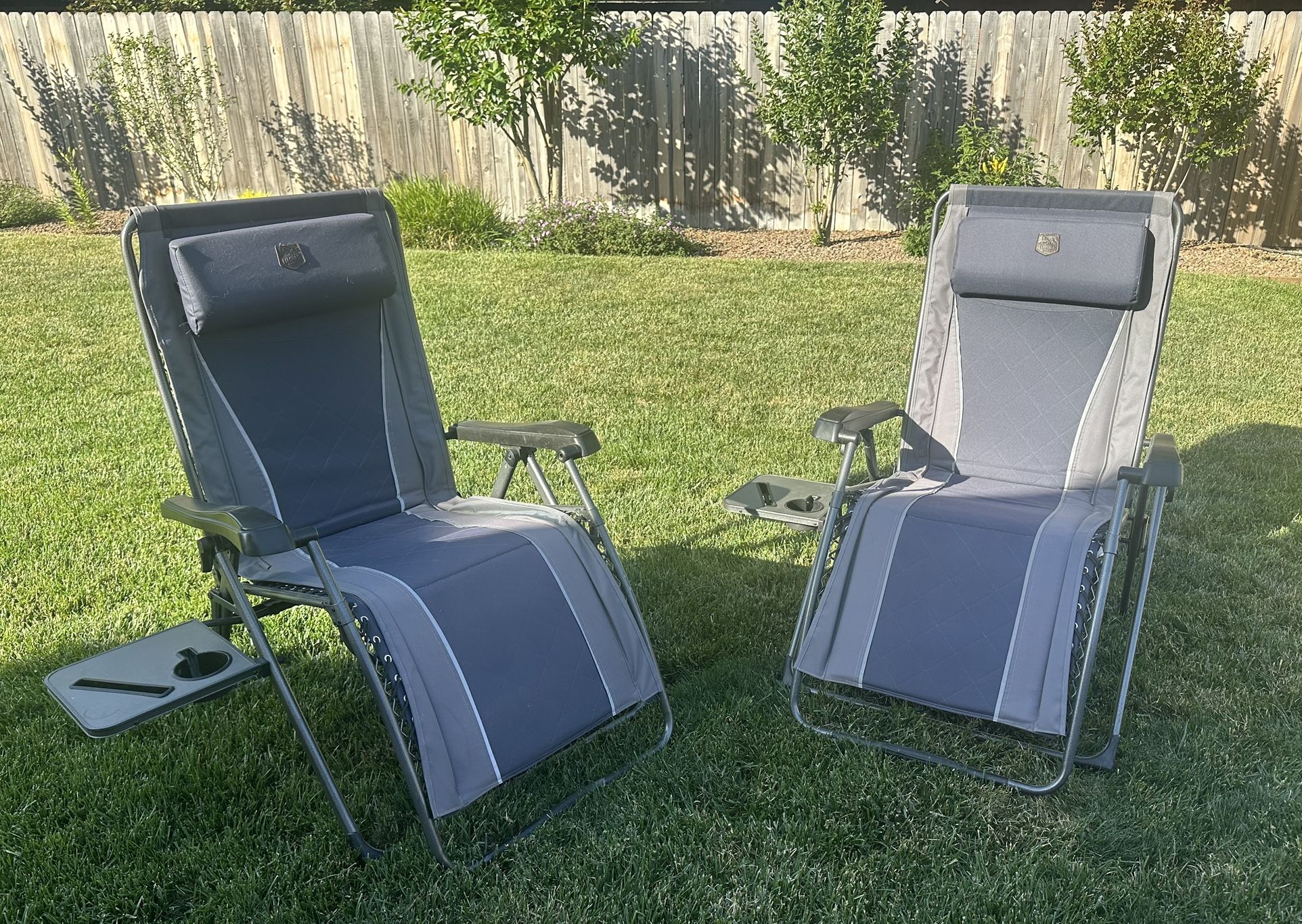 Set Of 2 Timber Ridge Oversized Zero Gravity Recliners 33”W