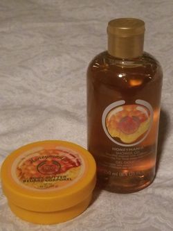 The Body Shop 'Honeymania' Shower Gel & Mini Body Butter BOTH for $18 (250ml shower gel & 50 ml Travel Body Butter)
