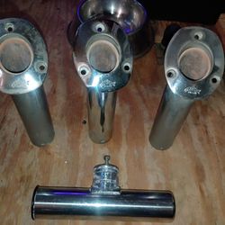 Lee Miami Stainless Steel 30° Flush Mount Rod Holders 