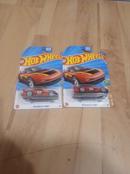 Hotwheels 95 Mazda Rx-7 Drift 2 Pack 