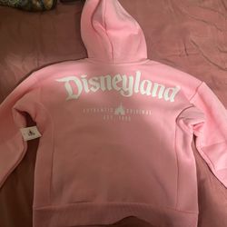 Disneyland Pink Hoodie Small 5/6 Girls 