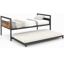 Twin Bed-frame,mattress and box spring