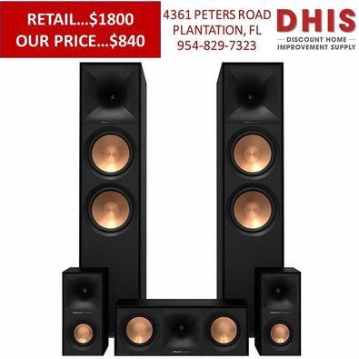 Klipsch Reference Dolby Atmos 5.0.2 Surround System Brand New