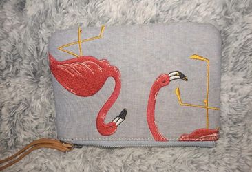 Flimango wristlet wallet storage pouch zippers