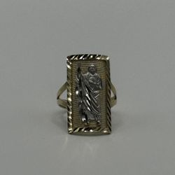 14k Gold San Judas Ring