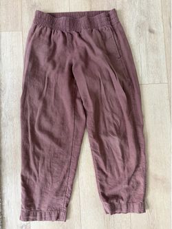 Old Navy Linen-Blend Straight Pants, XS Petite