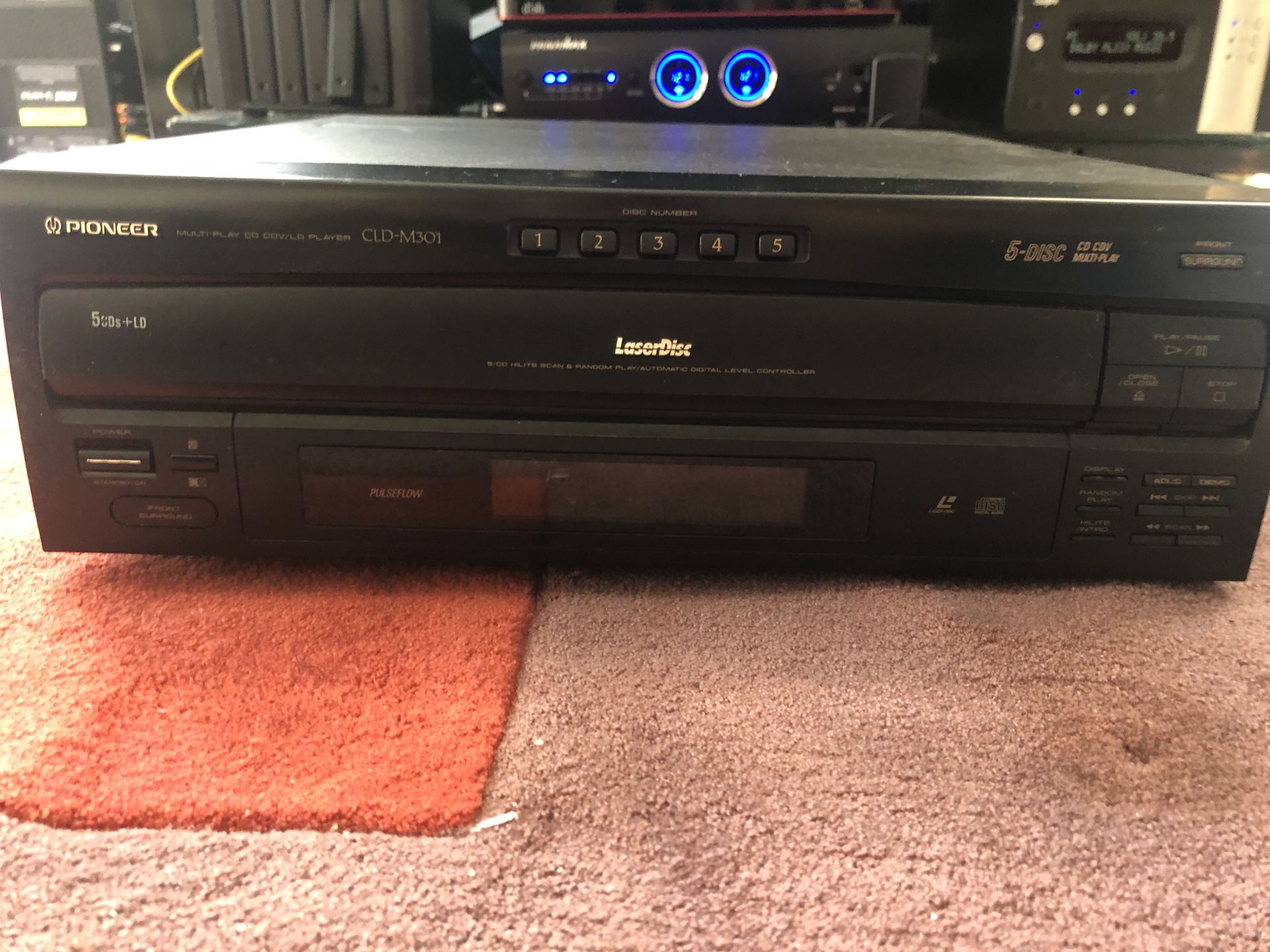 Laser Disk Player and 15 LD movies