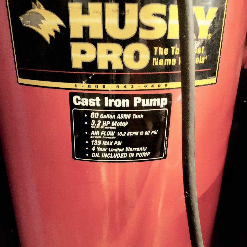 60 Gallon Air compressor Husky Pro