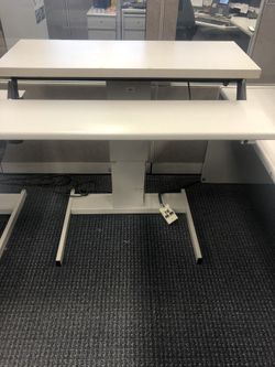 Electric sit stand straight