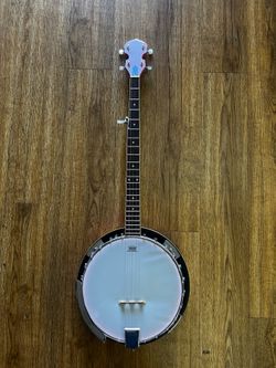 DAVISON PINK BANJO 5-STRING W/RESONATOR