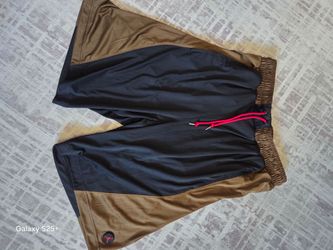 Jordan Basketball Shorts Black and Tan