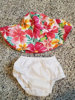 Baby Swim Diaper & Baby Sunhat