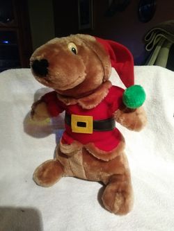 Scooby Doo plush dressed as Santa