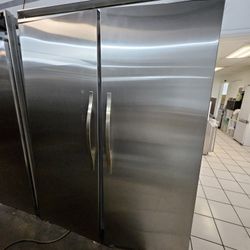 60" VIKING COLUMNS REFRIGERATOR AND FREEZER STAINLESS STEEL 