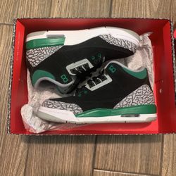 Jordan 3s Pine Greens Size 5y Worn 1x 
