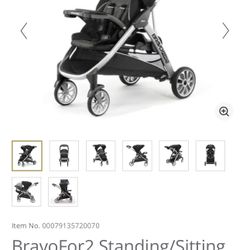 Chico Bravafor2 Double Stroller 