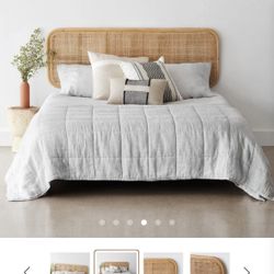 The Citizenry Handmade Rattan Headboard 