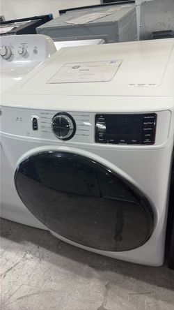 White Front-Load Dryer with Digital Controls