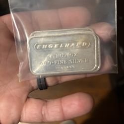 1 Troy Ounce Engelhard Silver Bar