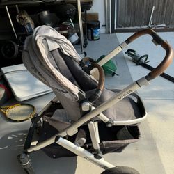 uppababy vista stroller with rumble seat UPPAbaby RumbleSeat V3 - Gwen (Green Mlange | Carbon Frame