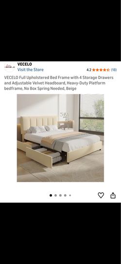 Queen Bed Frame & Mattress