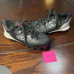 Kids Rawlings Baseball Shoes