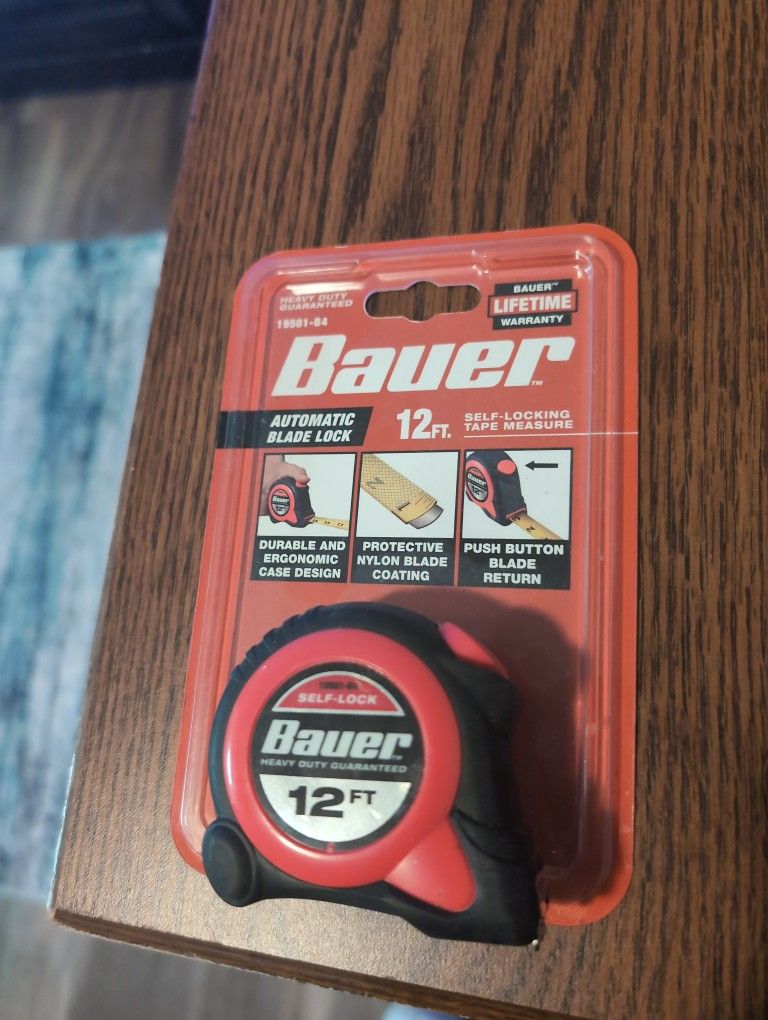 Bauer 25ft Slide-LockTape measure