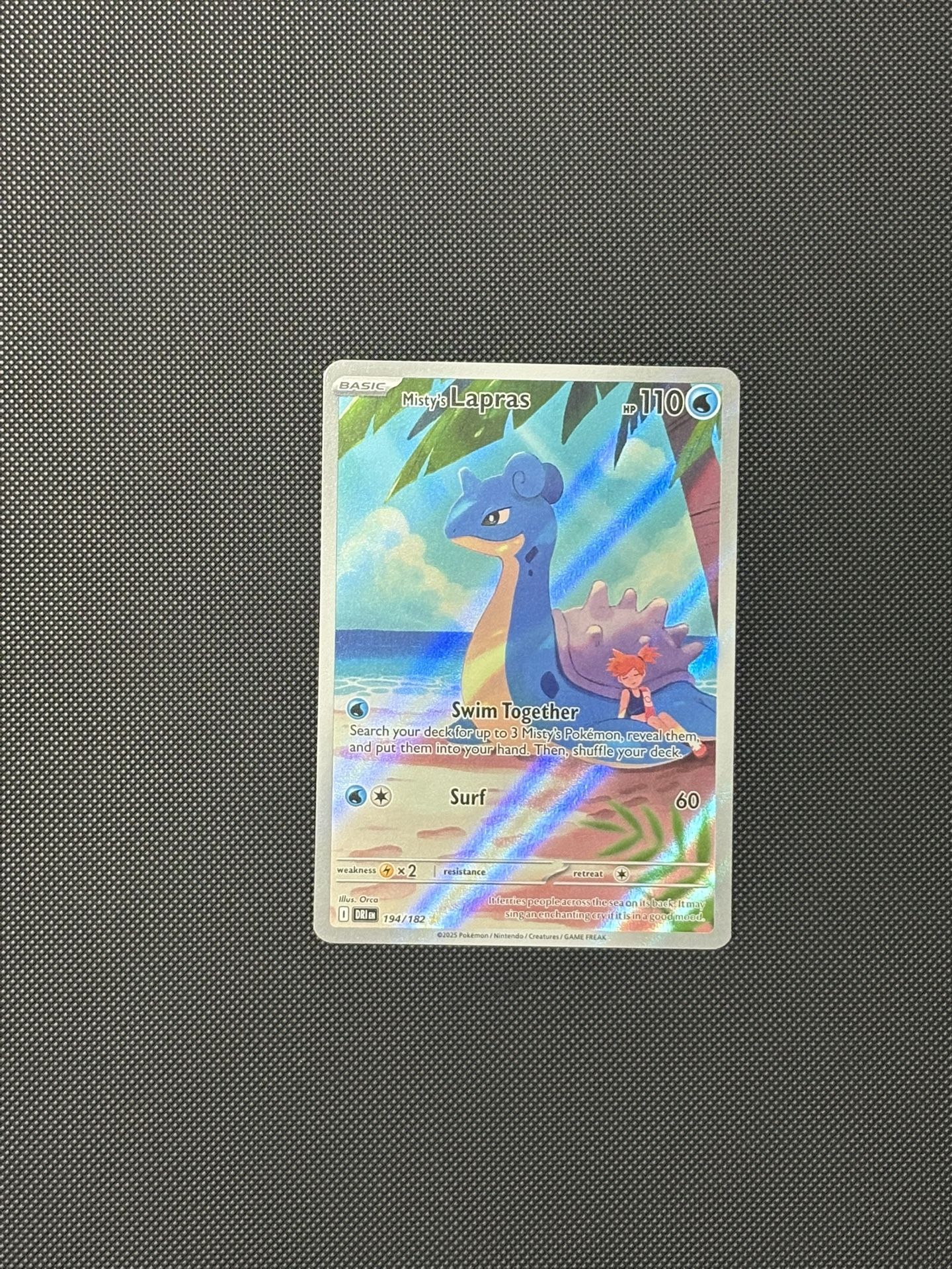 Misty’s Lapras Destined Rivals Pokemon Card