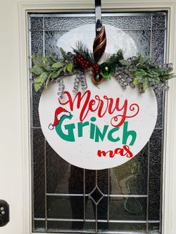 Christmas door hanger 17inch