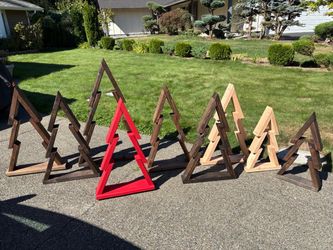 Outdoor/Indoor Wooden Christmas Tree