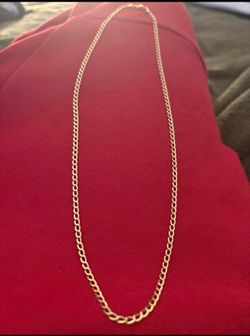 14k diamond cut curb chain