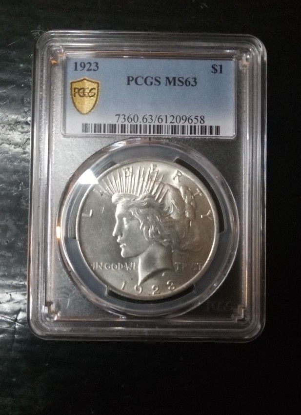 1923 Liberty Peace Dollar- MS 63 PCGS