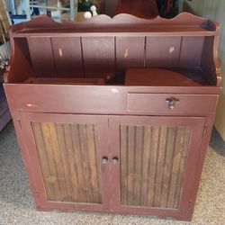 Refinished Vintage Wooden Washstand Sideboard  NEED GONE ASAP