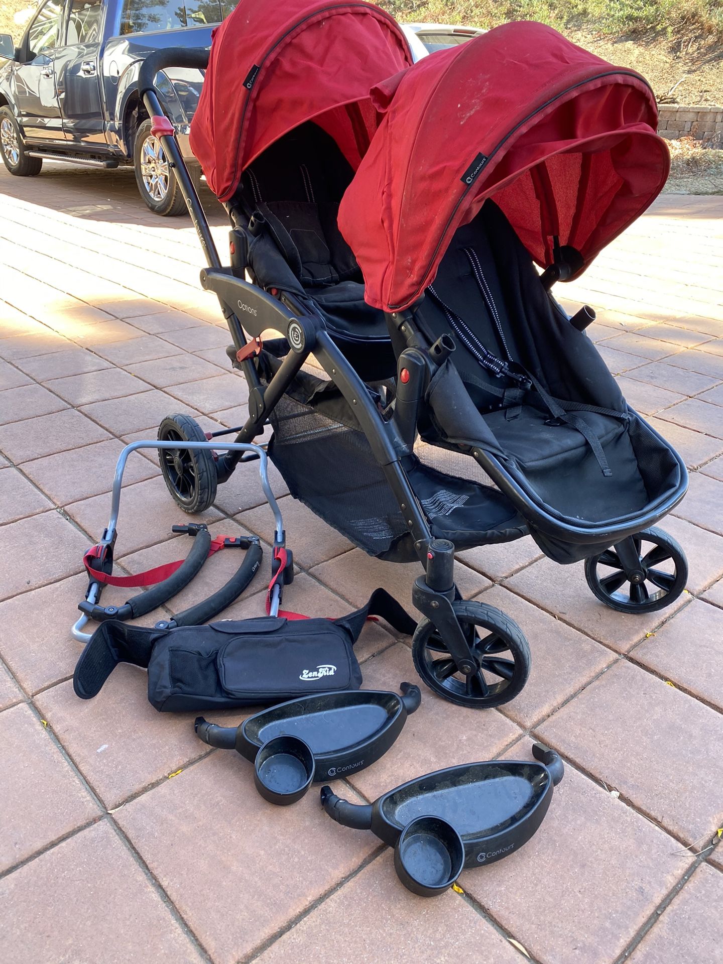 Tandem (double) stroller