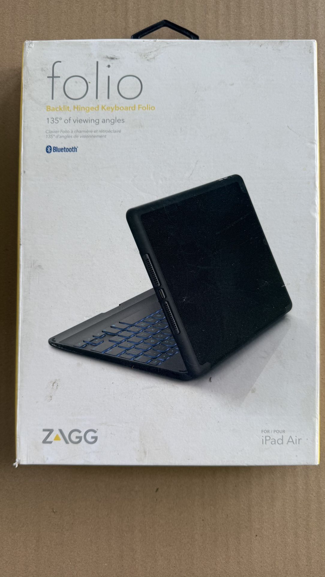 ZAGG Folio Backlit Bluetooth Keyboard Case 