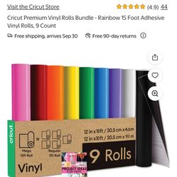 Cricut Rolls Vinyl Papers 