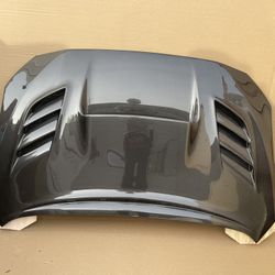 2015 - 2021 Subaru WRX STi VIS Racing VS 2 Style Carbon Fiber Vented Heat Retraction Hood New