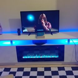 Entertainment And Fireplace Combo 