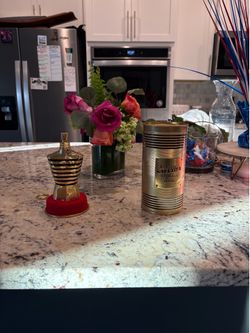 Jean Paul Gaultier Le Male Elixir Perfume Bottle with Metal Tin Canister